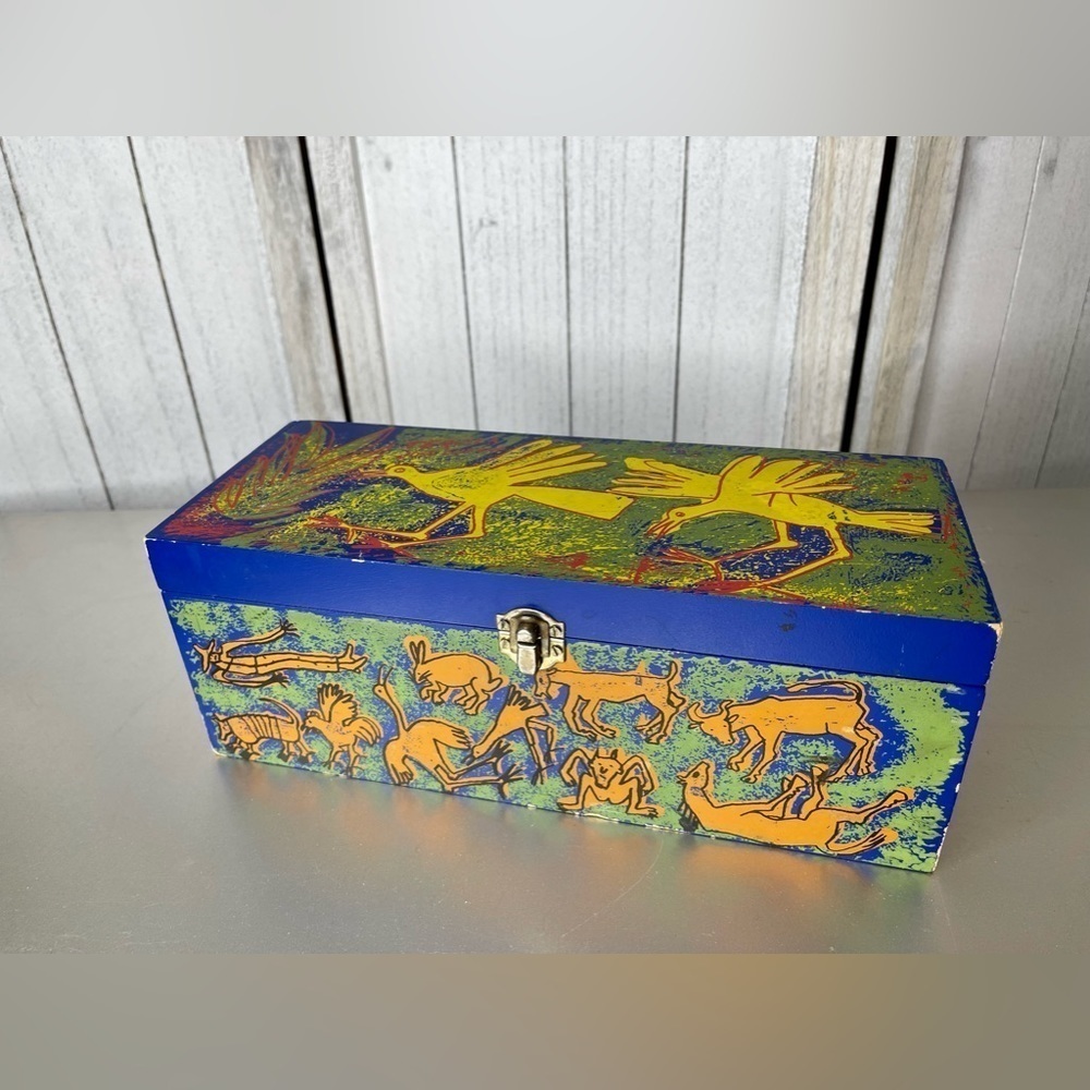 Jose Cuervo Tequila Reserva Familia Wooden Art Box Luis Zarate Coleccion 2002